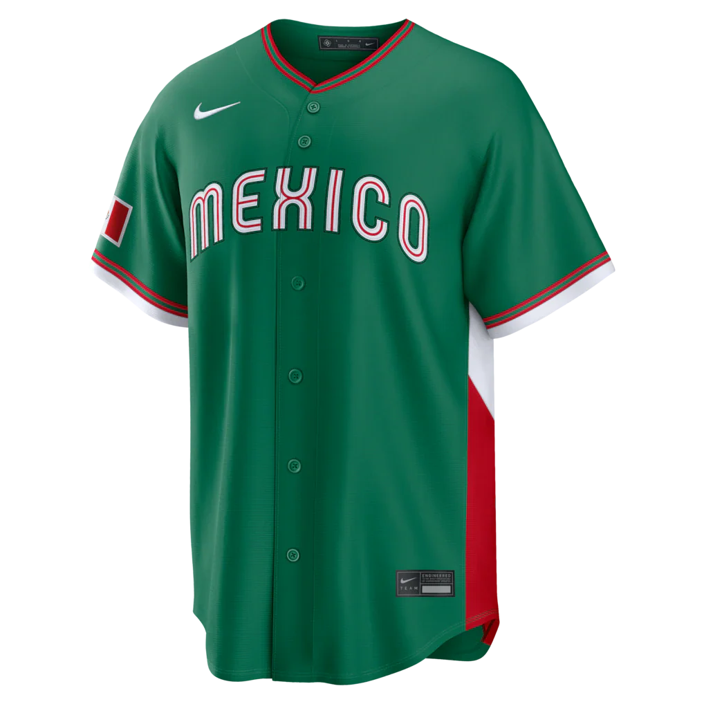 2026 WBC Mexico Men's Nike Stadium Jersey – Official Home White Edition