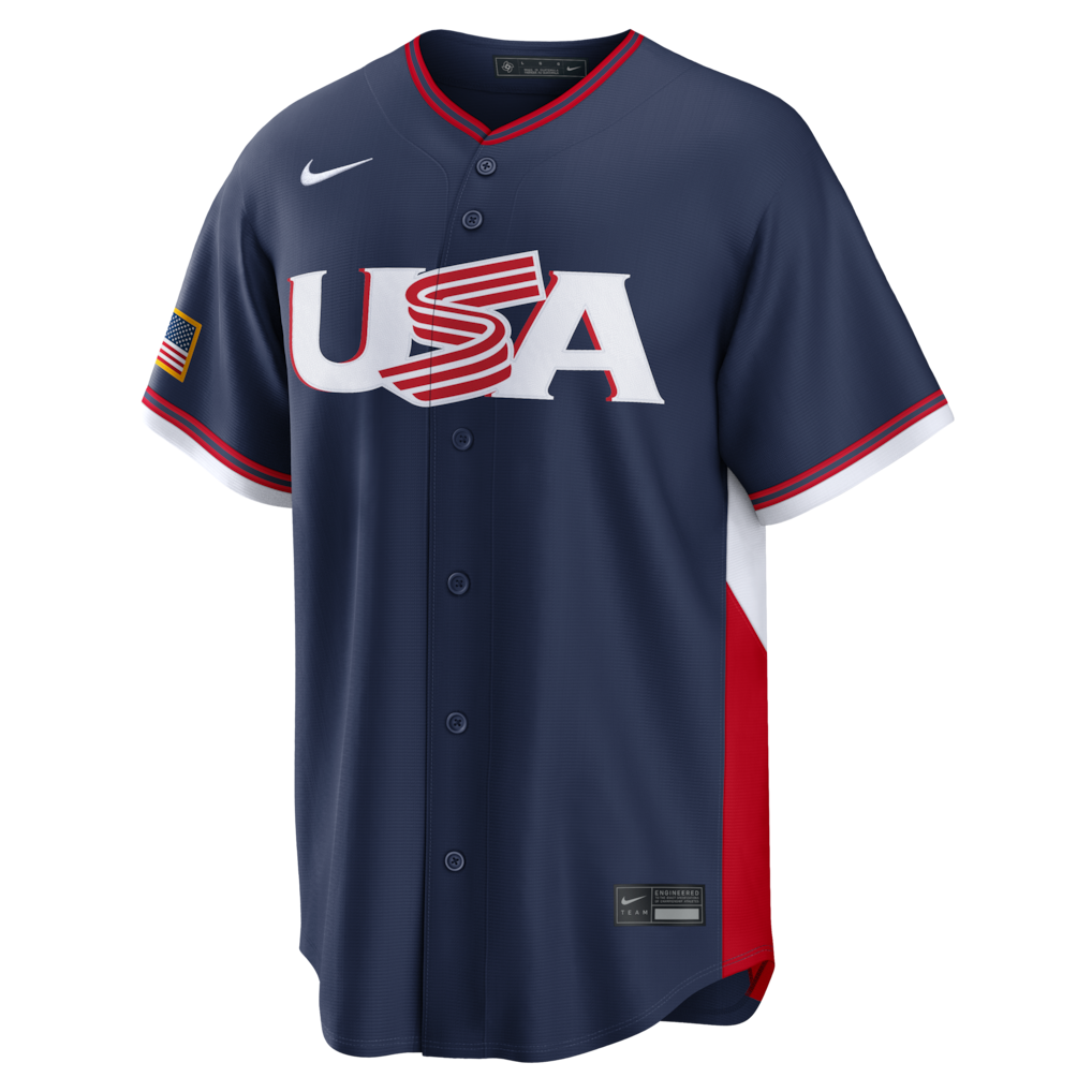 2026 WBC USA Men's Nike Stadium Jersey – Official Home White Edition
