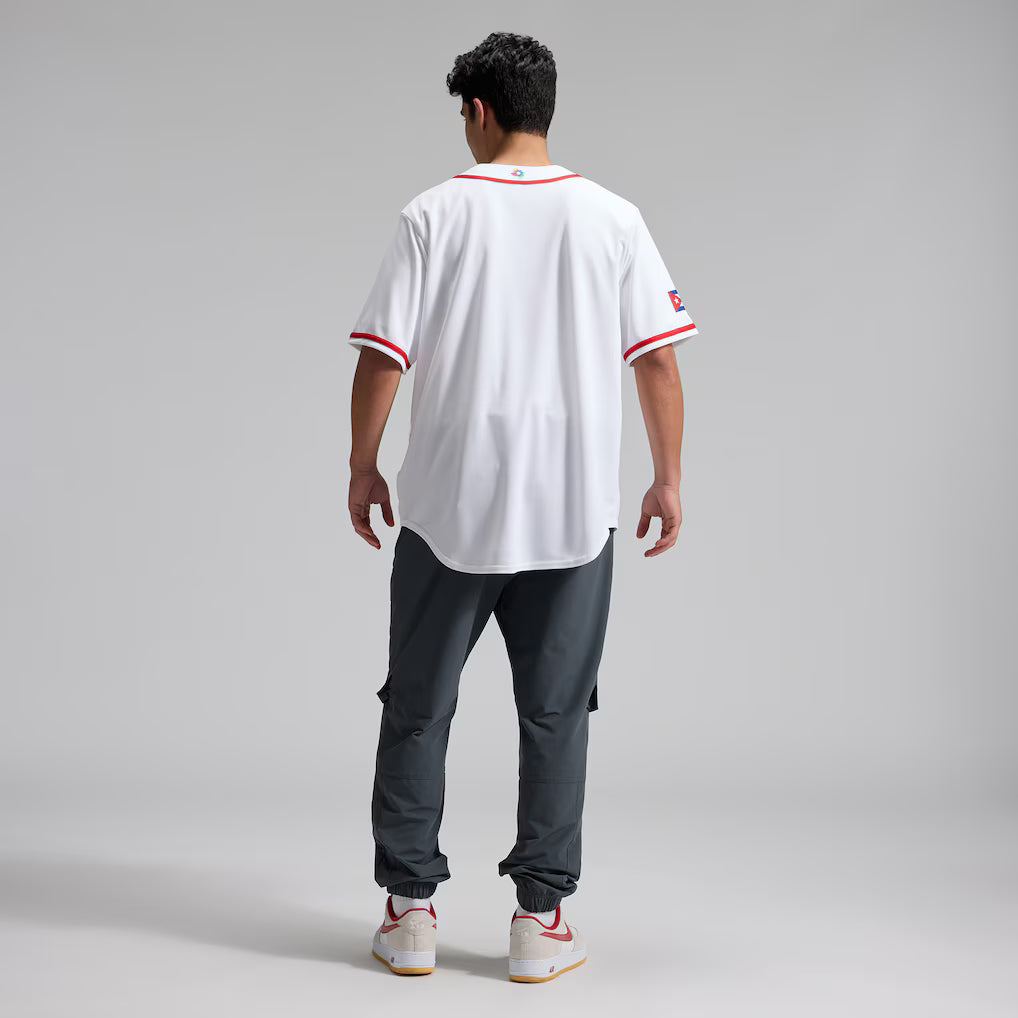 2026 WBC Cuba Men's Nike Stadium Jersey – Official Home White Edition