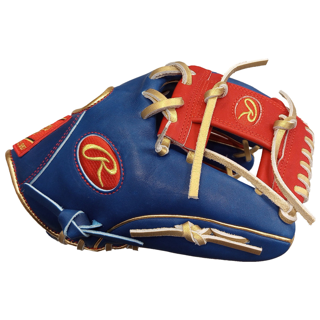 Rawlings Heart of the Hide 11.5” Infield Glove – Limited Venezuela Edition | Pro I-Web | HOH Leather | Blue/Red/Gold